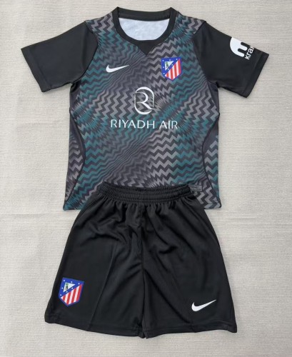 26-27 ATM Black GoalKeeper Kids Soccer Jersey