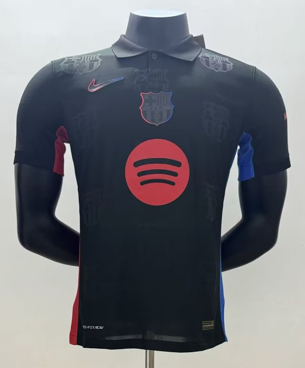 25-26 BAR Black Special Edition Player Version Training Shirts (有领)