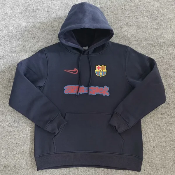 25-26 BAR Royal blue Hoody (加绒)彩标