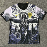 25-26 Brazil Black Special Edition Fans Soccer Jersey (耶稣黑白)