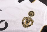 2001-2002 Man Utd 100th Centenary Long sleeves Retro Soccer Jersey