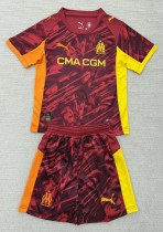 25-26 Marseille Red GoalKeeper Adult Suit
