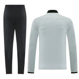 25-26 High Quality Half Pull Tracksuit— Grey灰色