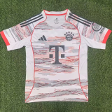 25-26 Bayern Away Muller #25 Print Picture Number Fans Soccer Jersey