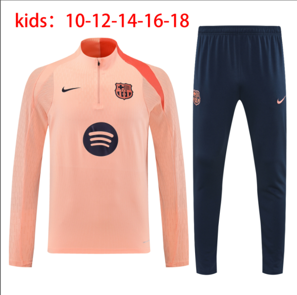 25-26 BAR High Quality Kids Half Pull Tracksuit
