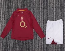 2005-2006 ARS Home Long sleeves Retro Kids Soccer Jersey