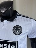 2025 AD Oasis Joint Edition #25 White Black Player Version Polo Short Sleeve