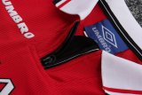 1998-1999 Man Utd Home Long sleeves Retro Kids Soccer Jersey