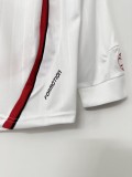 2006-2007 ACM Away White long sleeves Retro Soccer Jersey(带决赛字)
