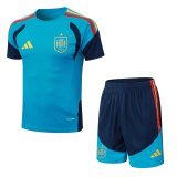 2026 Spain Blue High Quality Player Version Training Short Suit (球员套装)
