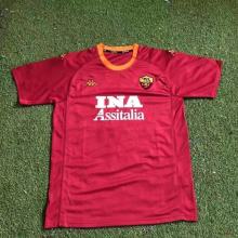 2000-2001 Roma home  Retro Soccer Jersey