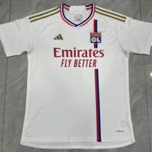 23-24 Lyon home soccer jersey