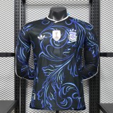 2026 World Cup Argentina Away Player Version  Long sleeves Soccer Jersey*球员长袖