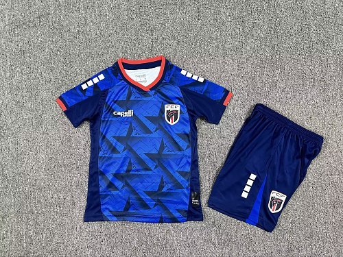 2026  Cape Verde Home kids Soccer Jersey