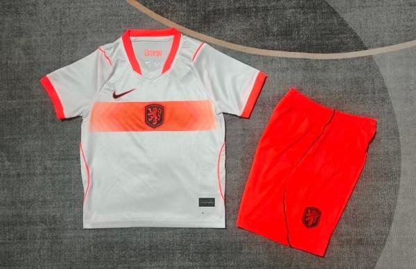 2026 World Cup NetherIands Away Kids Soccer Jersey