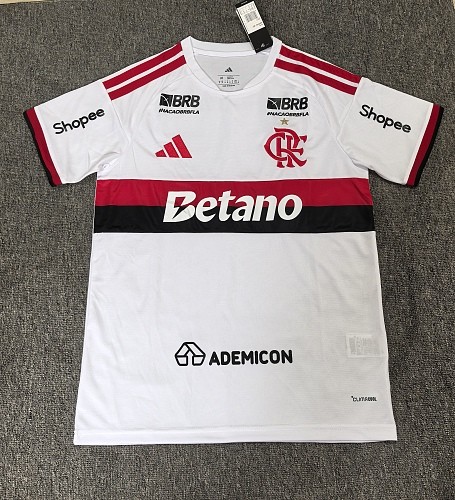 26-27 Flamengo Print All Sponsor Away Fans Soccer Jersey*全广告