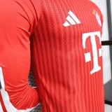 26-27 Bayern Home Long Sleeve Player Version Soccer Jersey *长袖球员