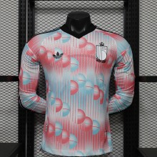 2026 Belgium Away Long sleeves Player Version Soccer Jersey