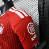 26-27 Bayern Home Long Sleeve Player Version Soccer Jersey *长袖球员