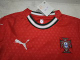 25-26 Portugal Home Kids Soccer Jersey