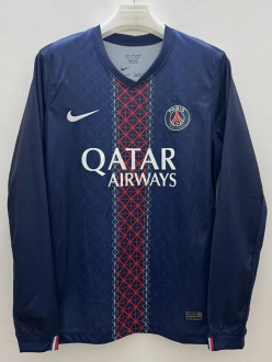 25-26 PSG Home Long Sleeve Soccer Jersey (长袖) 1:1 Thai Quality