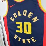 24-25 WARRIORS CURRY #30 Royal blue City Edition Top Quality Hot Pressing NBA Jersey