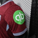 25-26 West Ham Home Player Version Soccer Jersey