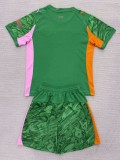 25-26 Man City Goalkeeper Kids Soccer Jersey