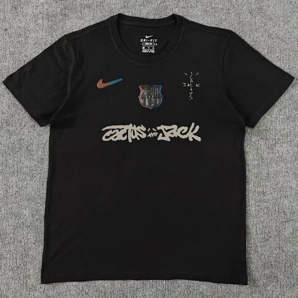 25-26 BAR Black High Quality Casual T-Shirt #圆领黑标
