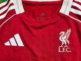 25-26 LIV Home Kids Player Version Soccer Jersey 1:1 Thai Quality (球员童装)