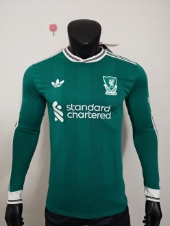 25-26 LIV Third Long Sleeve Player Version Soccer Jersey 1:1 Thai Quality