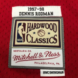 1998 BULLS RODMAN #91 Red Retro Top Quality Hot Pressing NBA Jersey