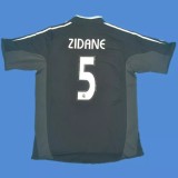 2004-2005 RMA Away Black Retro Soccer Jersey