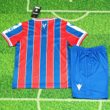 25-26 Crystal Palace Home Kids Soccer Jersey 1:1 Thai Quality