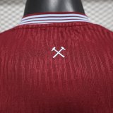 25-26 West Ham Home Player Version Soccer Jersey