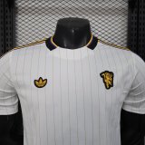 25-26 Man Utd White Purple Special Edition Player Version Training shirts 1:1 Thai Quality
