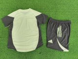 25-26 RMA Light Green Special Edition Kids Player Version Soccer Jersey (球员童装)
