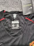 2007-2008 Man Utd Away Long sleeves Retro Kids Soccer Jersey