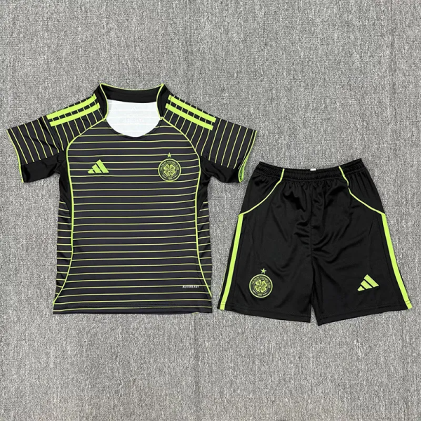 25-26 Celtic Away Kids Soccer Jersey 1:1 Thai Quality