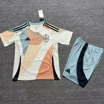 25-26 Spain  Away Kids Soccer Jersey