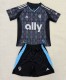 25-26 CHarlotte FC Away Kids Soccer Jersey