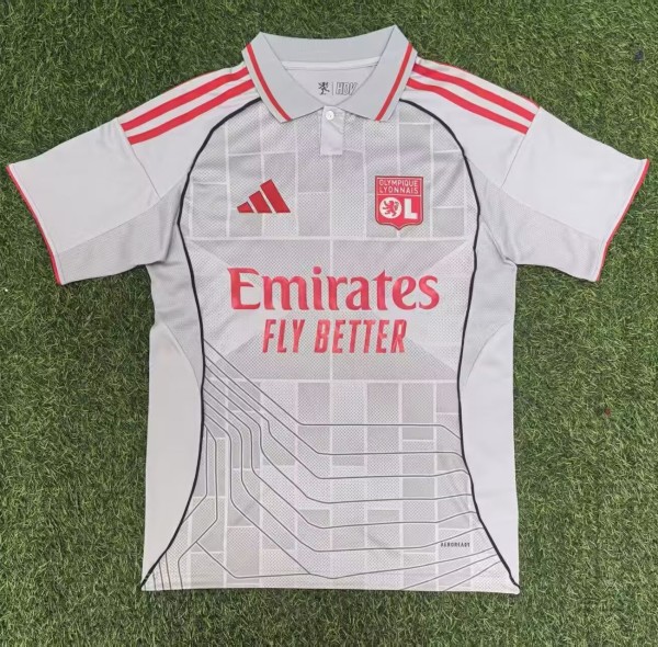 25-26 Lyon Third Fans Soccer Jersey 1:1 Thai Quality