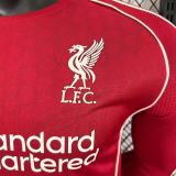 25-26 LIV Home Long Sleeve Player Version Soccer Jersey