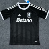 25-26 Aston Villa Black Goalkeeper Soccer Jersey