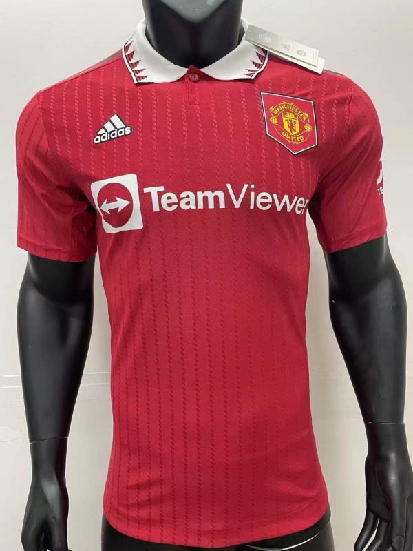 2022-2023 Man Utd Home Player Version Retro Soccer Jersey