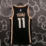 Eagle, black jacket, premium heat-pressed version, NBA jersey (can be customized)