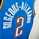 22-23 OKC Thunder GILGEOUS-ALEXANDER #2 Blue Top Quality Hot Pressing NBA Jersey