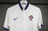 2014 Portugal away Player Version Long Sleeve Retro Soccer Jersey 1:1 Thai Quality*长袖球员