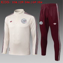 25-26 Aja× High Quality Kids Half Pull Tracksuit