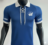 Customized football jerseys in blue, exclusively for customers（Logo embroidery）
